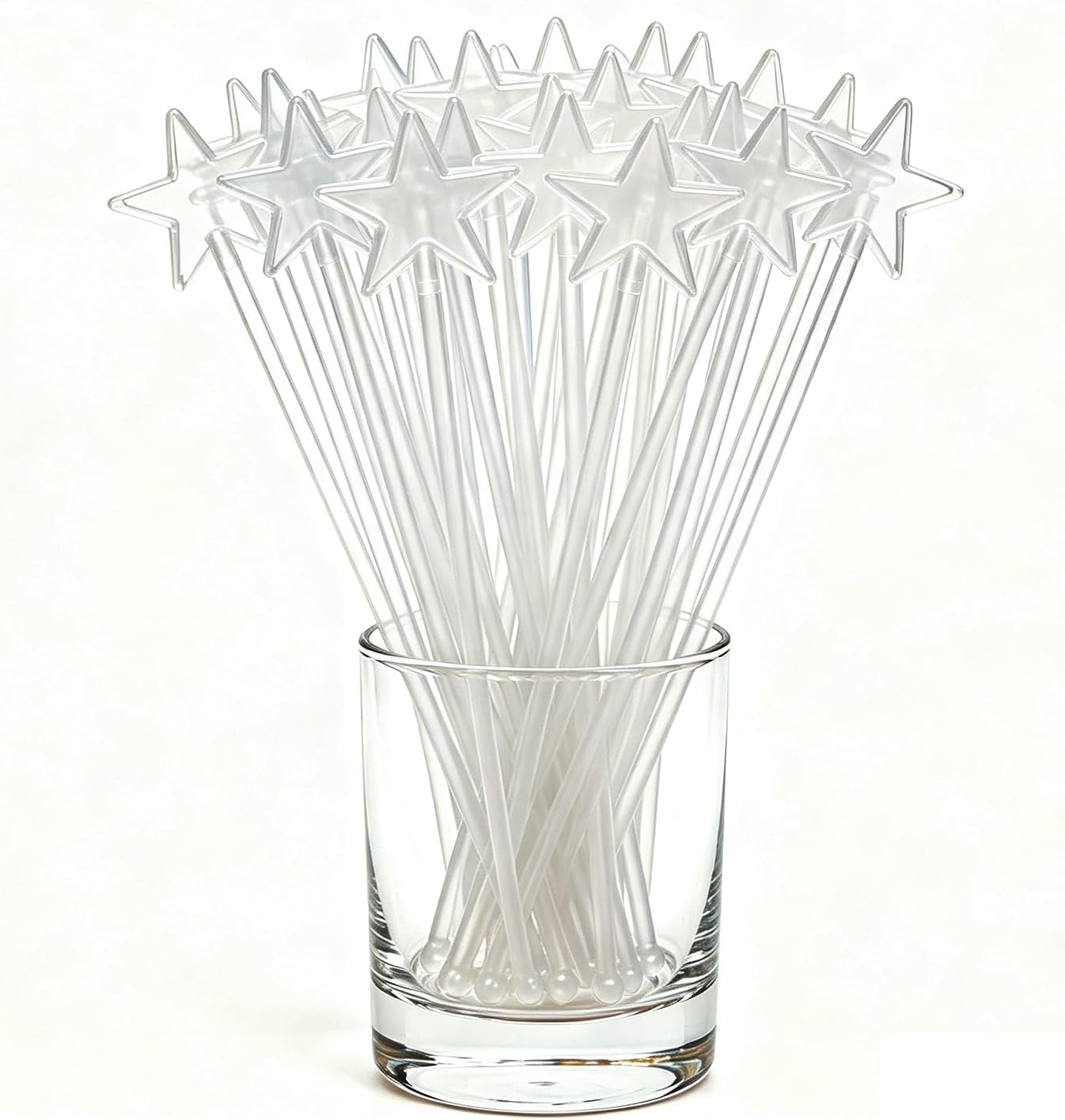 50 Pcs Cocktail Stirrers, 7.87 inch Drink Stirrers Reusable Coffee Stirrers Plastic Swizzle Sticks Stir Sticks