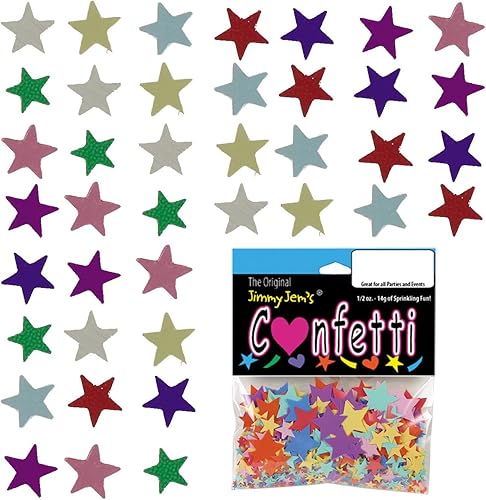 Miniatura 3 de Confetti Star 14" Multicolores - 4 bolsas de media onza (2 oz) #8563 Q02