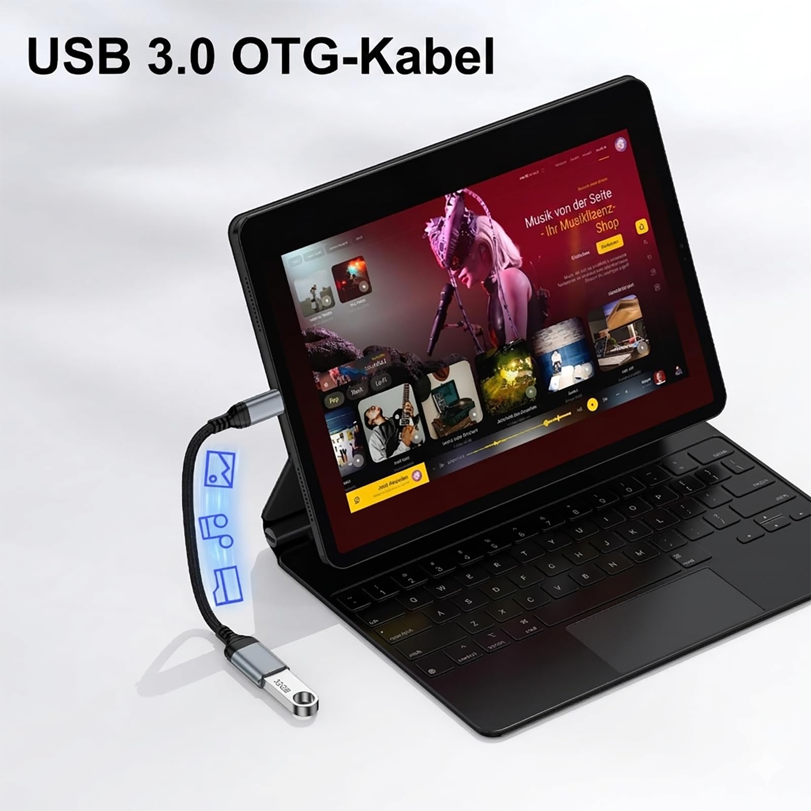 Adapter USB C na USB [2 sztuki] OTG typ C na USB 3.0, adapter USB C, kabel OTG