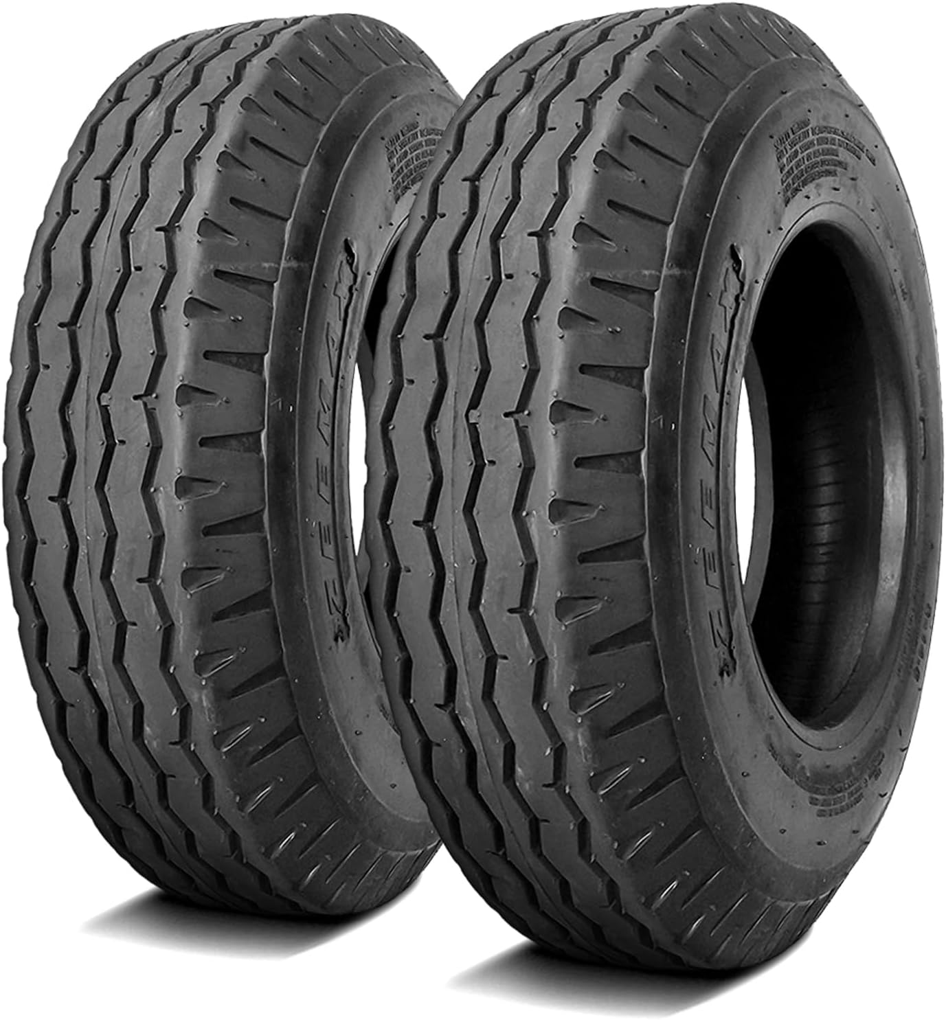 Zeemax Highway Commercial Trailer Tire-8-14.5 8X14.5 120K Load Range G LRG 14-Ply BSW Black Side Wall