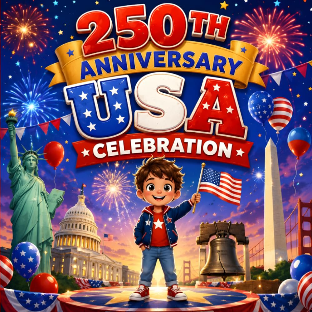 250th Anniversary USA Celebration Books for Kids: A Funny Children's Story About Independence Day and 4th of July Traditions