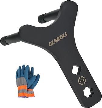 Lower Control Arm Prying Tool, Suspension Specialty Arm Lever Bushing Tool, Lower Ball Joint Pry, Control Arm Tool Suspension Arm Lever Compatible with 1/2" Drive Extension Breaker Bar