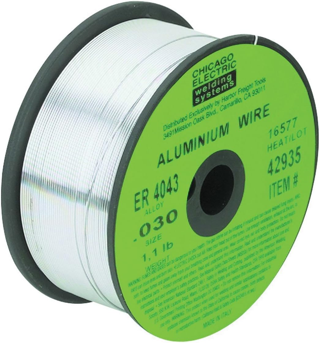 0.030 in. ER-4043 MIG Aluminum Solid Welding Wire, 1.1 lbs. New 90 Day Warranty