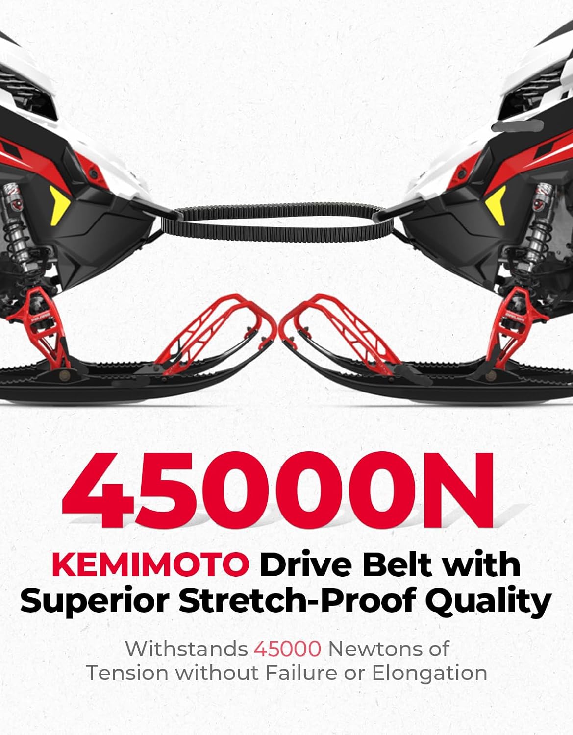 KEMIMOTO 3211216 Snowmobile Drive Belt CVT Belt Compatible with Polaris 850 RMK Khaos 155, 850 PRO RMK 165,850 RMK SP 155, 850 RMK Khaos 146,850 RMK Khaos Slash 165/155, 850 PRO RMK Slash 16