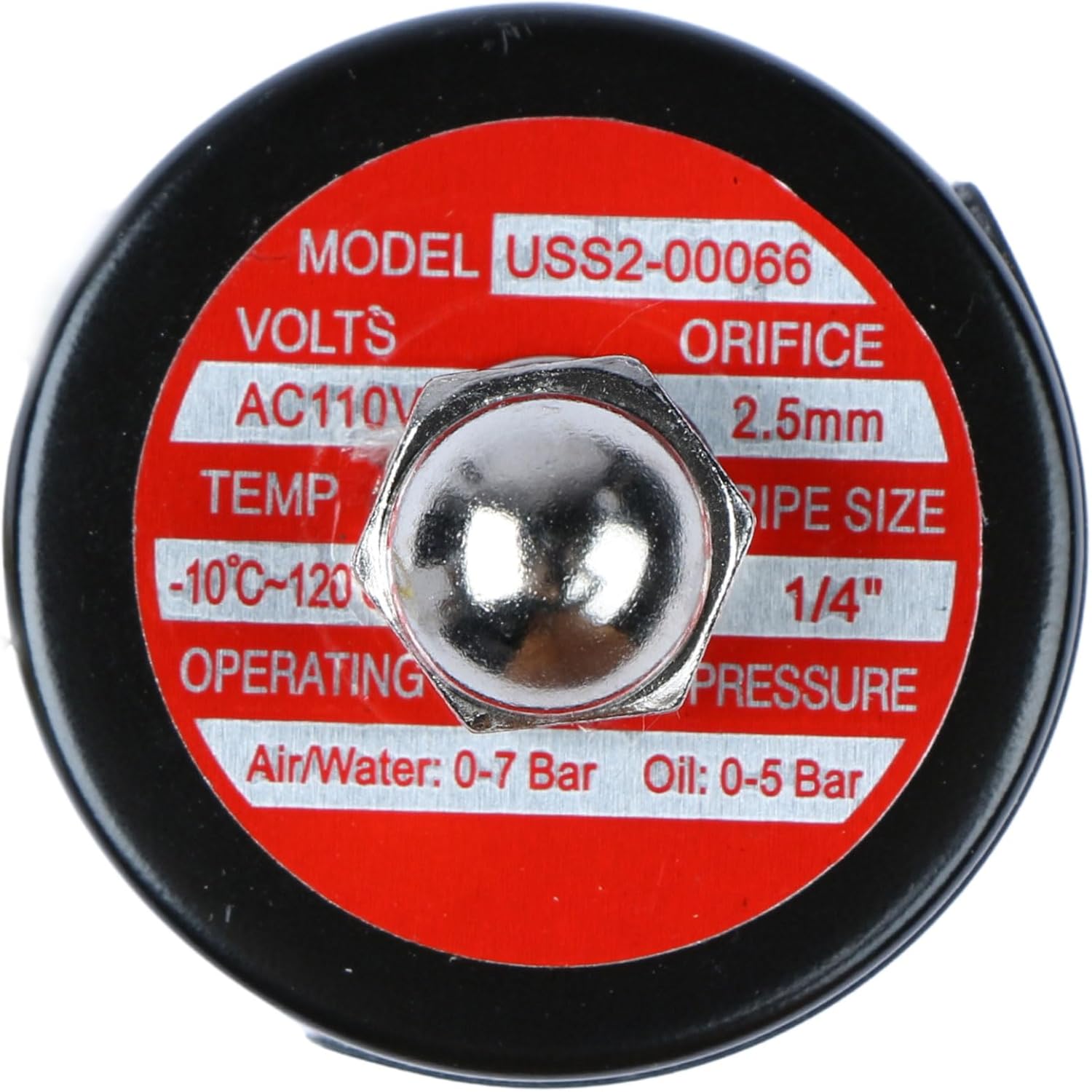 U.S. Solid 1/4" Stainless Steel Electric Solenoid Valve 110VAC Normally Closed VITON