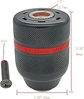 Vista 3 de Portabrocas de 0.079-0.512 in sin llave, herramienta de conversión de portabrocas manual de 1/2-20Unf, reemplazo para Dewalt Makita Bosch Hitachi