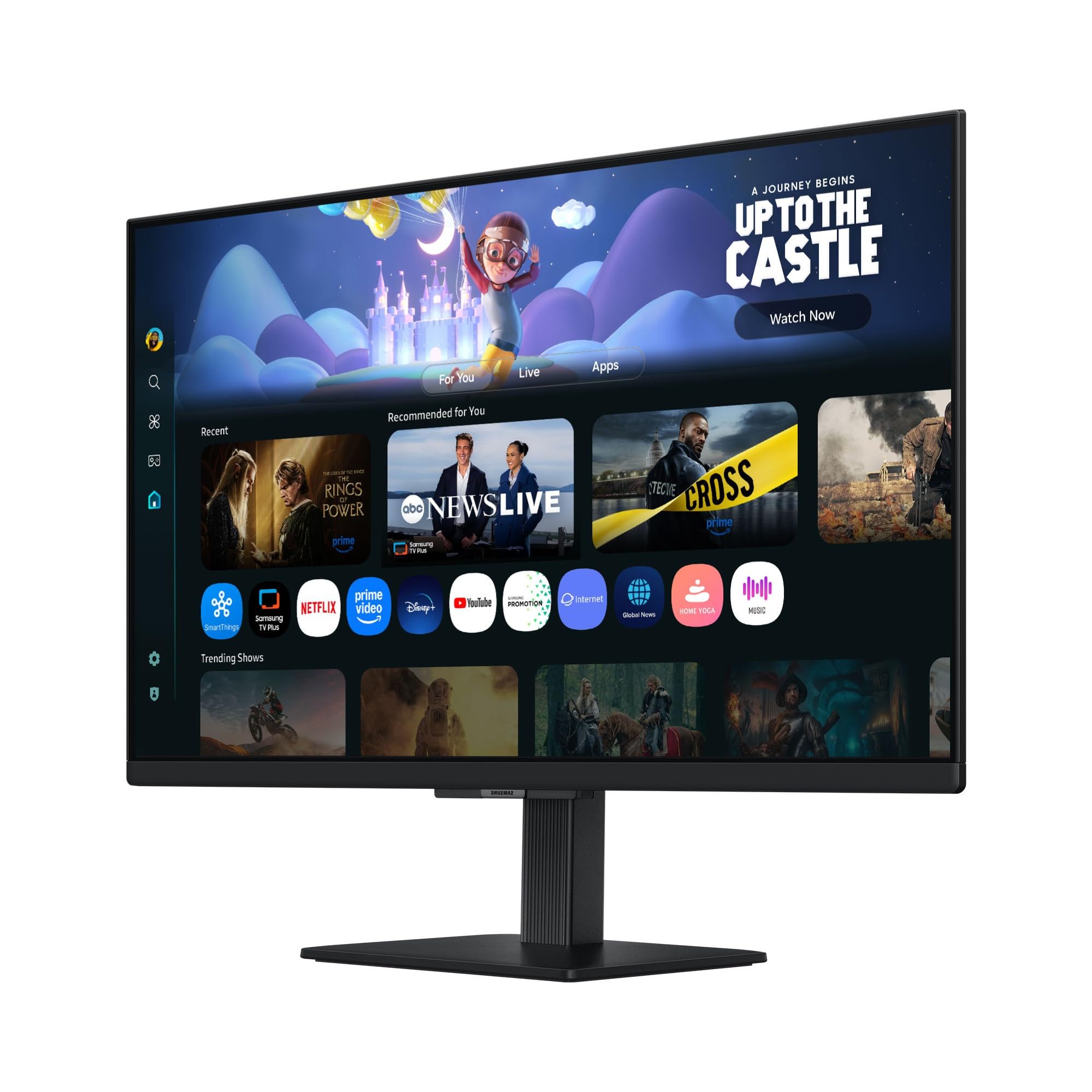 Samsung Smart Monitor M5 (S27FM502EU), Flat 27'', 1920 x 1080 (FHD), Smart Hub con AI, Office 365, Gaming Hub, Speaker integrati, Telecomando, WiFi, HDMI, USB