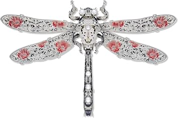 Piececool 3D Puzzles for Adults, Dragonfly Metal Model Building Kits Insect Themed Brooch Assembling DIY Crafts Creative Birthday Gifts,25Pcs
