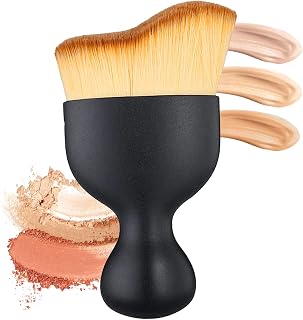 Tanning and Makeup Brush Angled Flat Foundation Brush Fake Tan Brush Contouring Brush Blush Brush for Liquid Foundation Cream or Cosmetics