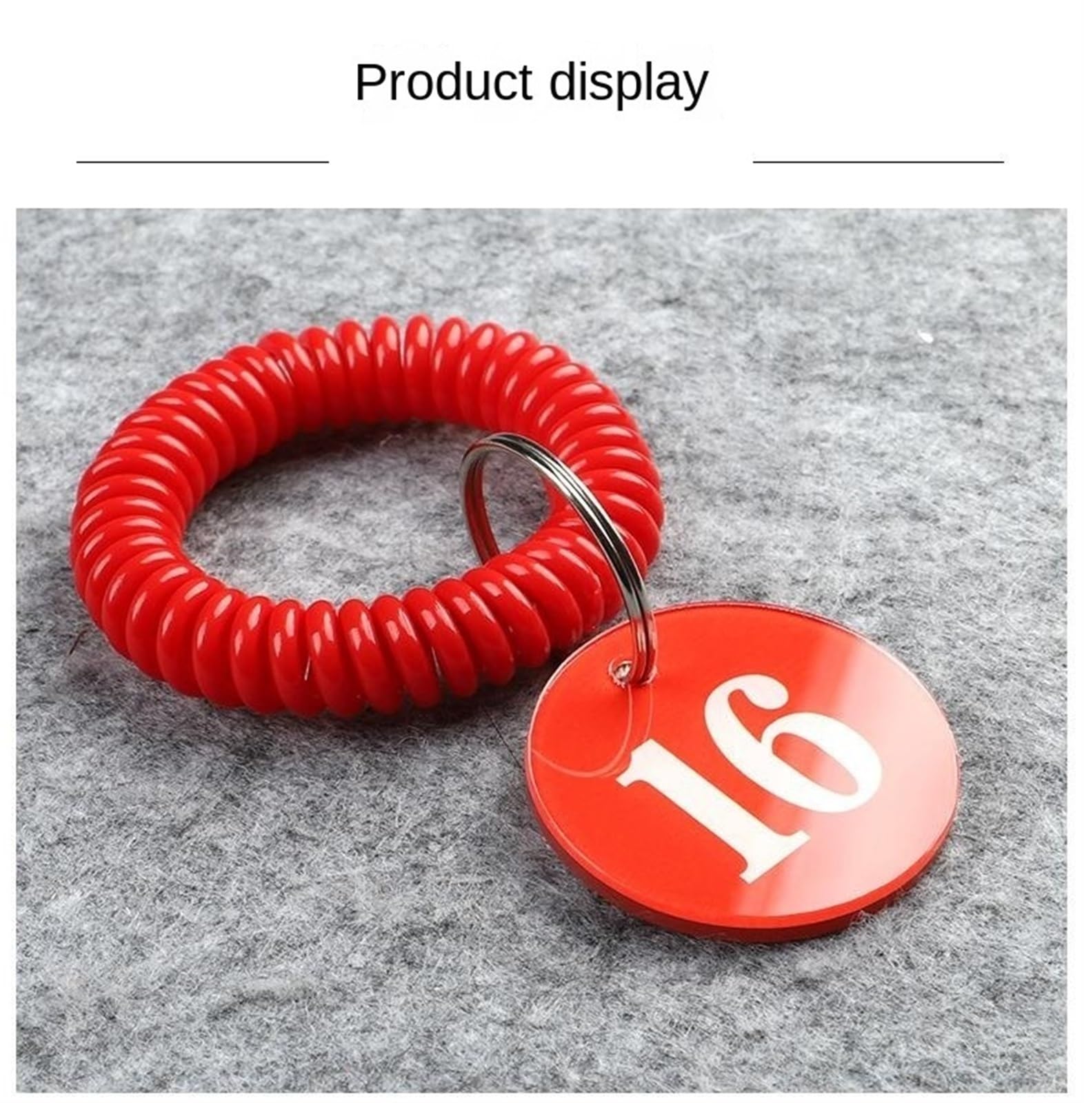 Generisch Digitales Acryl-Nummernschild, Restaurant-Rufnummernschild, Essensabhol-Nummernschild, Paket-Nummernschild, Warteschlangennummer(Red one Side 200)