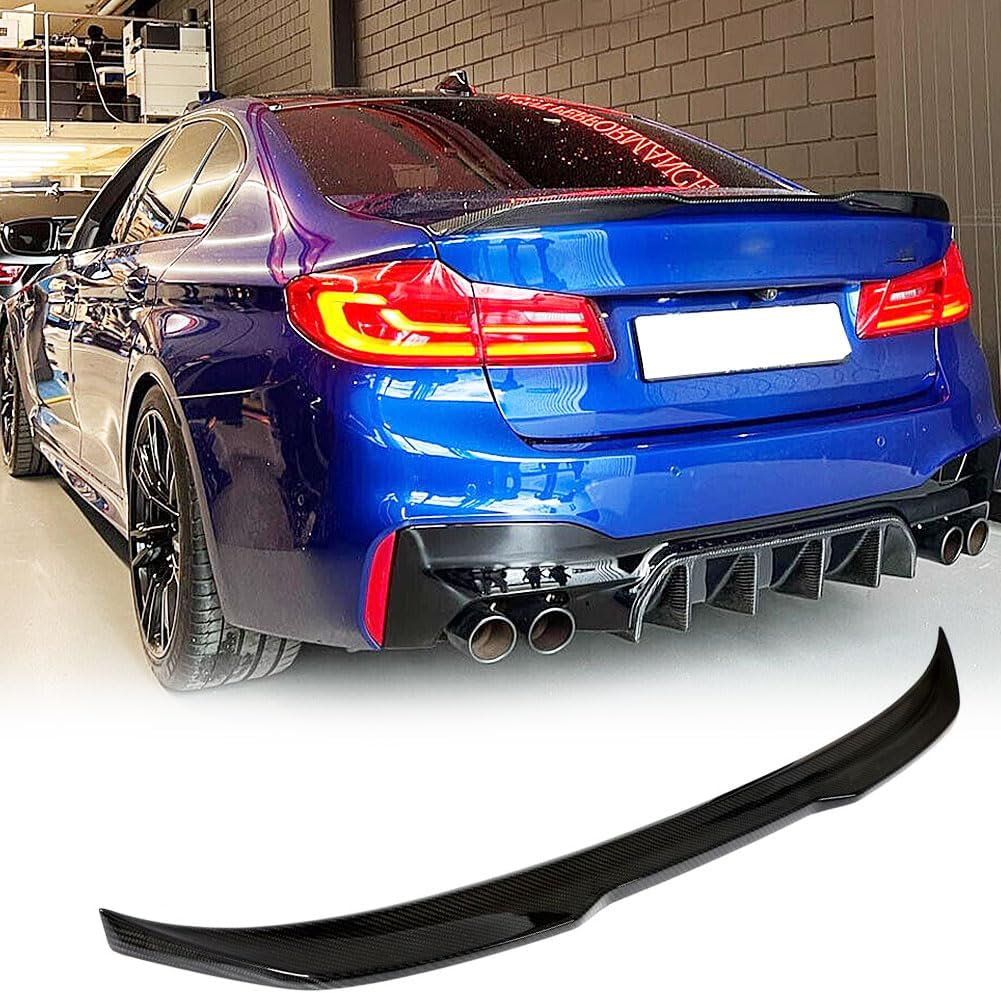 G30 Dry Carbon Fiber Trunk Spoiler for BMW 5 Series G30 520i 530i 540i F90 M5 Sedan 2017-2023 Rear Boot Highkick Wing Lip Car Roof Window Top Wing Lip Facotry Outlet
