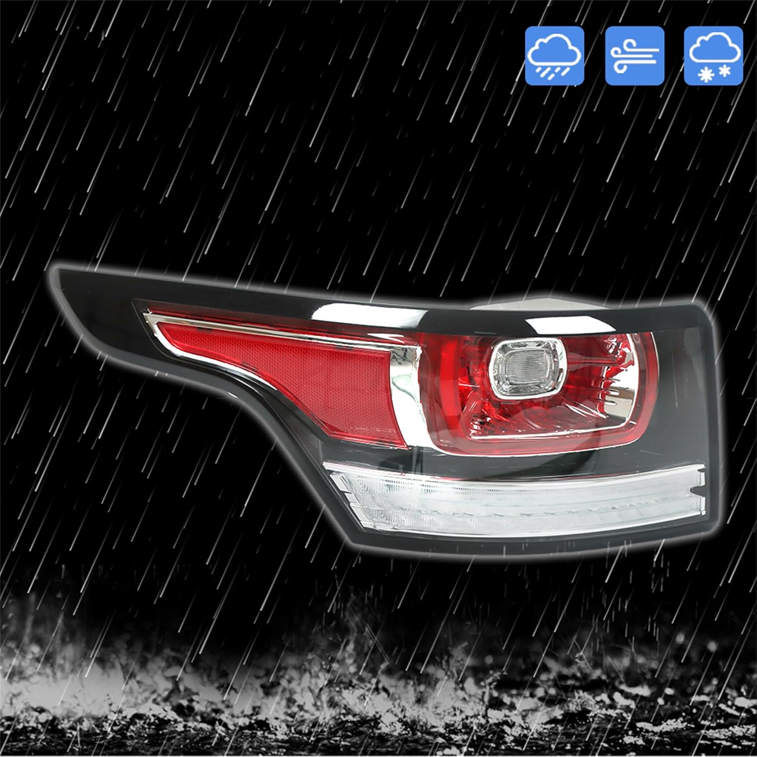 Silscvtt Left Tail Light Replacement for Range Rover Sport 2014-2017 Brake Lamp Driver Side LR043978 LR061589