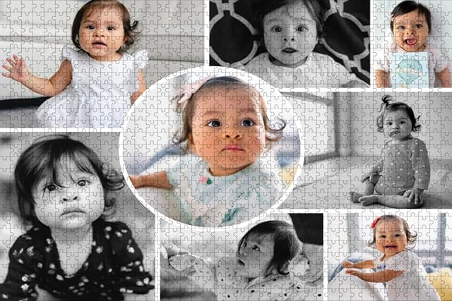 Lehaha Puzzle Personalizado con Foto-120/300/500/1000 Piezas-CREA tu Propio Rompecabezas para Adultos…