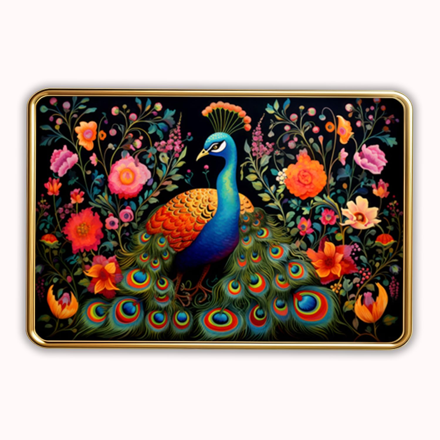 Rajasthani Village Photo Frame - Gold & Sparkle -21