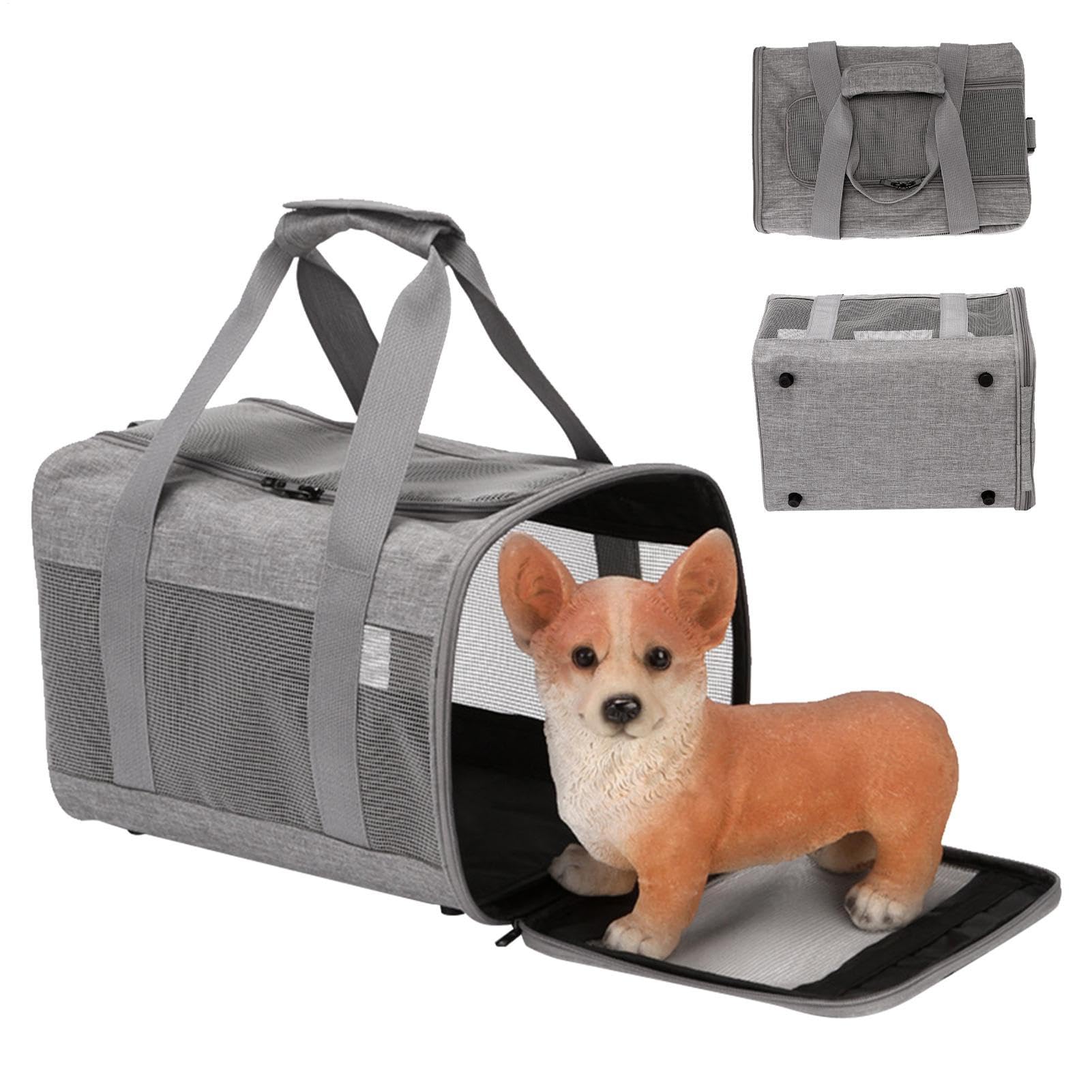 Sac pour voyage voiture promenade camping chat et petit animal avec poignée souple