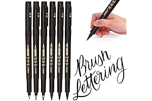 Hand Lettering Pens - Calligraphy Pens - Brush Markers Set with Soft...