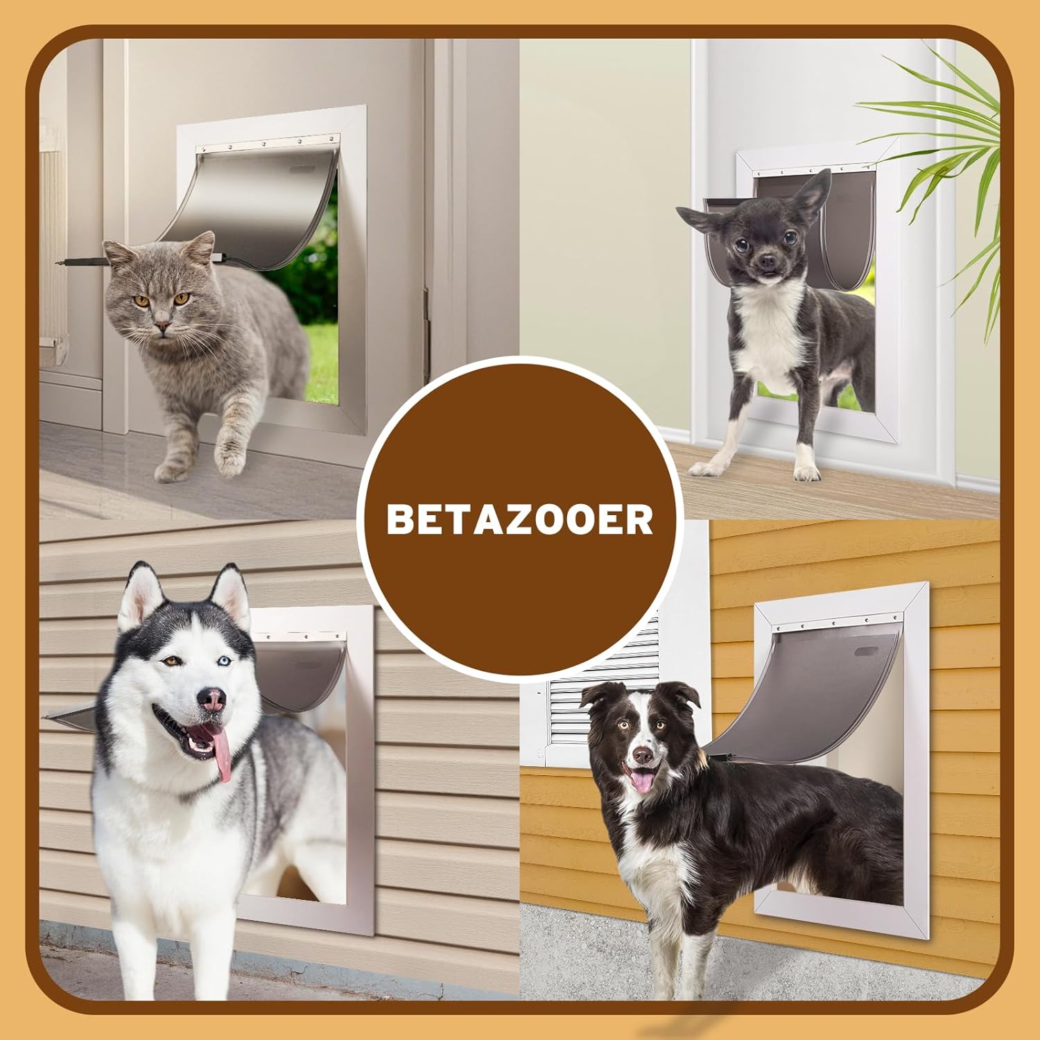 PAC11-11039 Dog Door Replacement Flap | Heavy-Duty PVC Material | 16 7/8 x 10 1/8 L Size, BPA-Free & Weatherproof