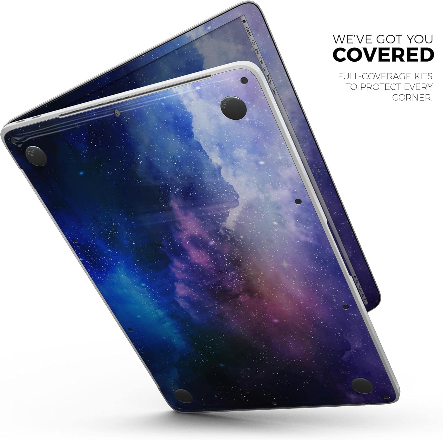 DesignSkinz - Space Light Rays - Full-Body Wrap Protective Decal Skin Kit Compatible with MacBook 14" Pro M1 (A2442)