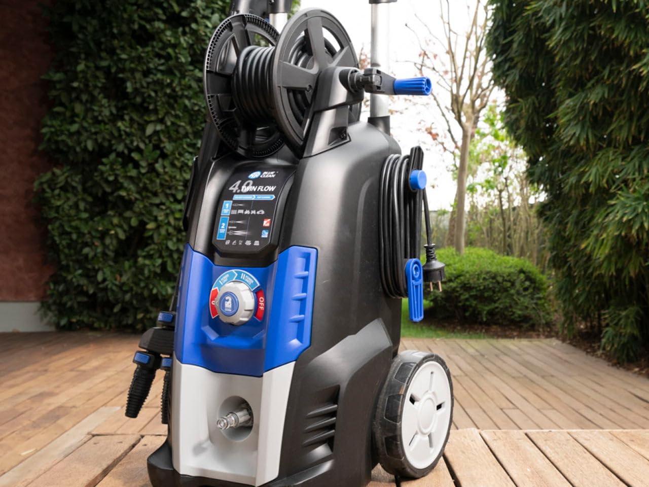 Annovi Reverberi 4.0 Twin Flow Idropulitrice ad Alta Pressione con Dualtech System (2500 W, 150 Bar, 810 l/h), Blu