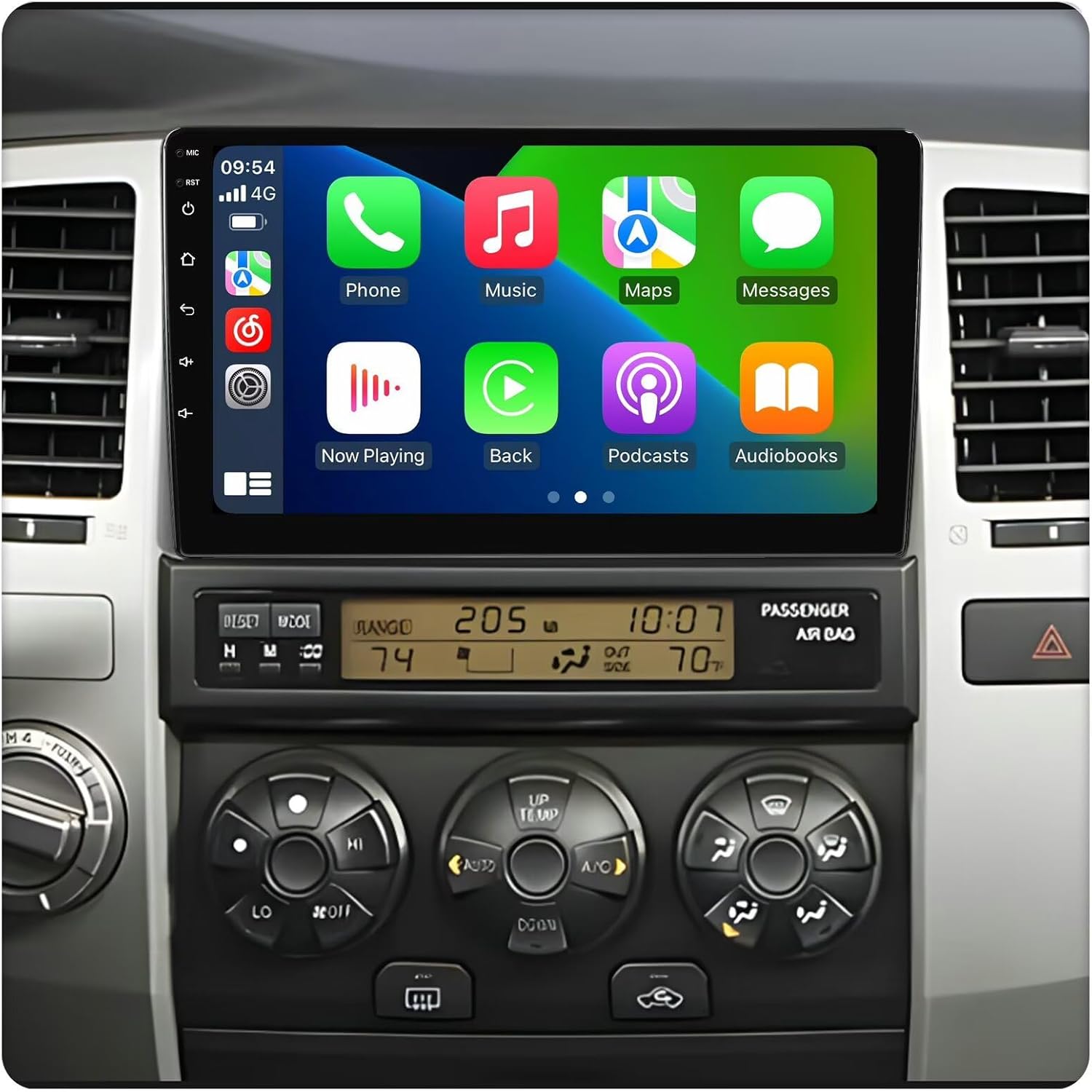 2+64GB Android Radio for Toyota 4Runner 2003 2004 2005 2006 2007 2008 2009 Stereo Upgrade Dash Kit GPS Navigation,9" IPS Touch Screen Head Unit w/Car-Play/Android Auto/AHD Camera (for JBL/NO JBL)