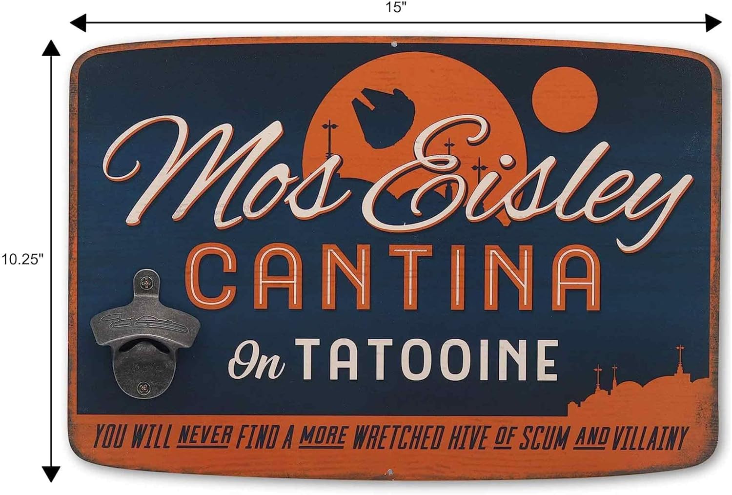 Disney Star Wars Mos Eisley Cantina Wall Bottle Opener - Vintage Star Wars Bottle Opener - Great Gift Idea