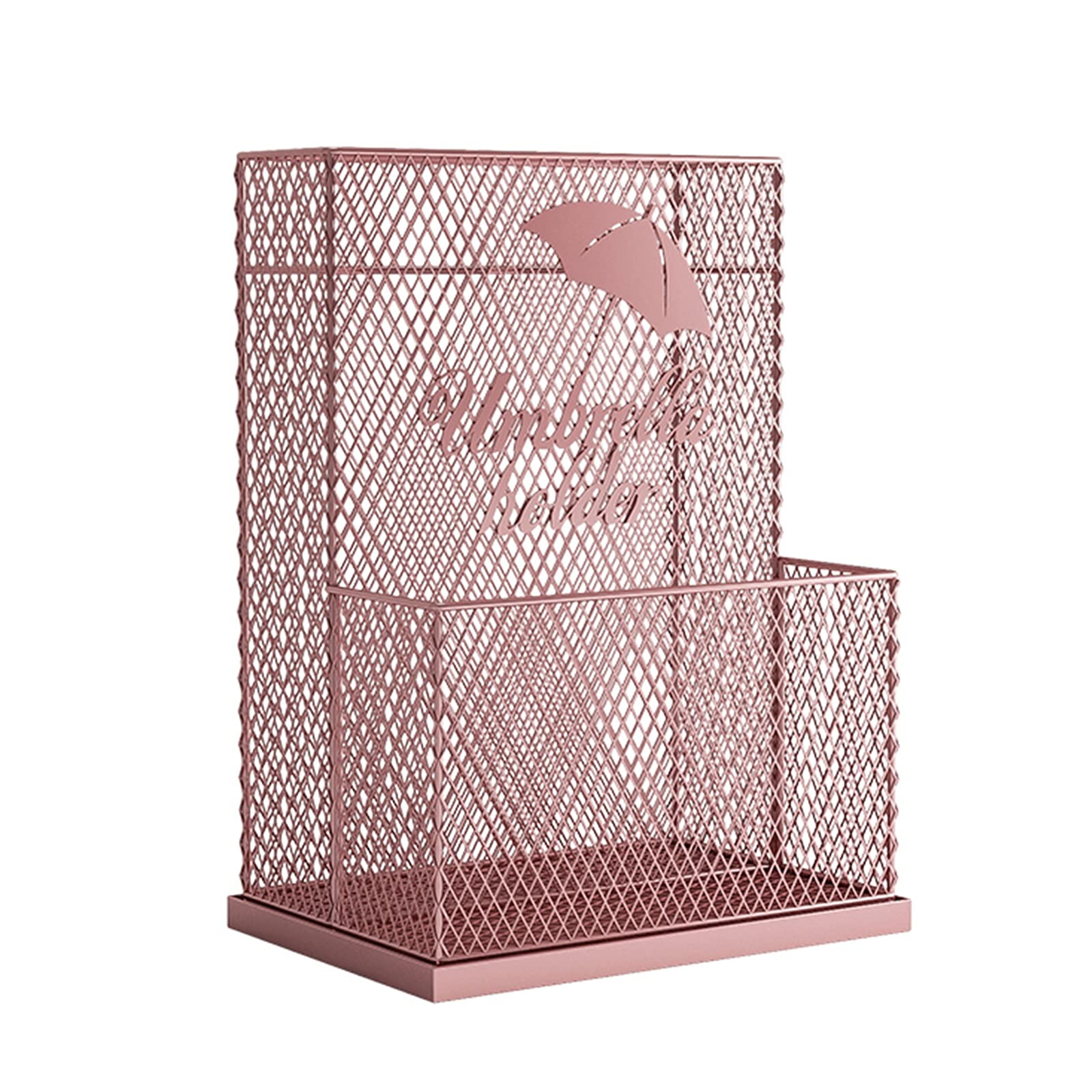 Porte-parapluies de grande capacité rose pour 28 pièces longs et courts