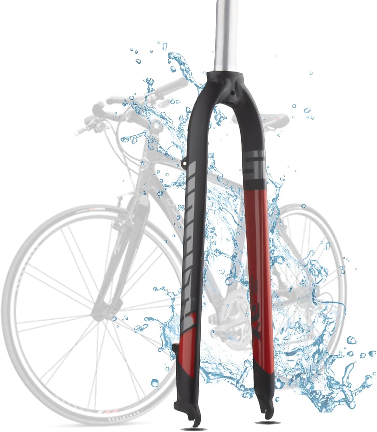Bike Front Fork, Ultralight Bicycle Rigid Fork High Strength Aluminum Alloy Bicycle Fork Straight Tube Cycling Accessories