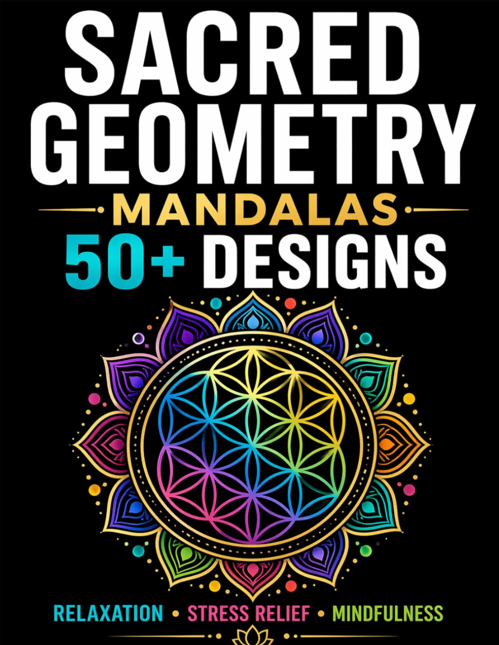 SACRED GEOMETRY & MANDALAS: COLORING BOOK FOR ADULTS