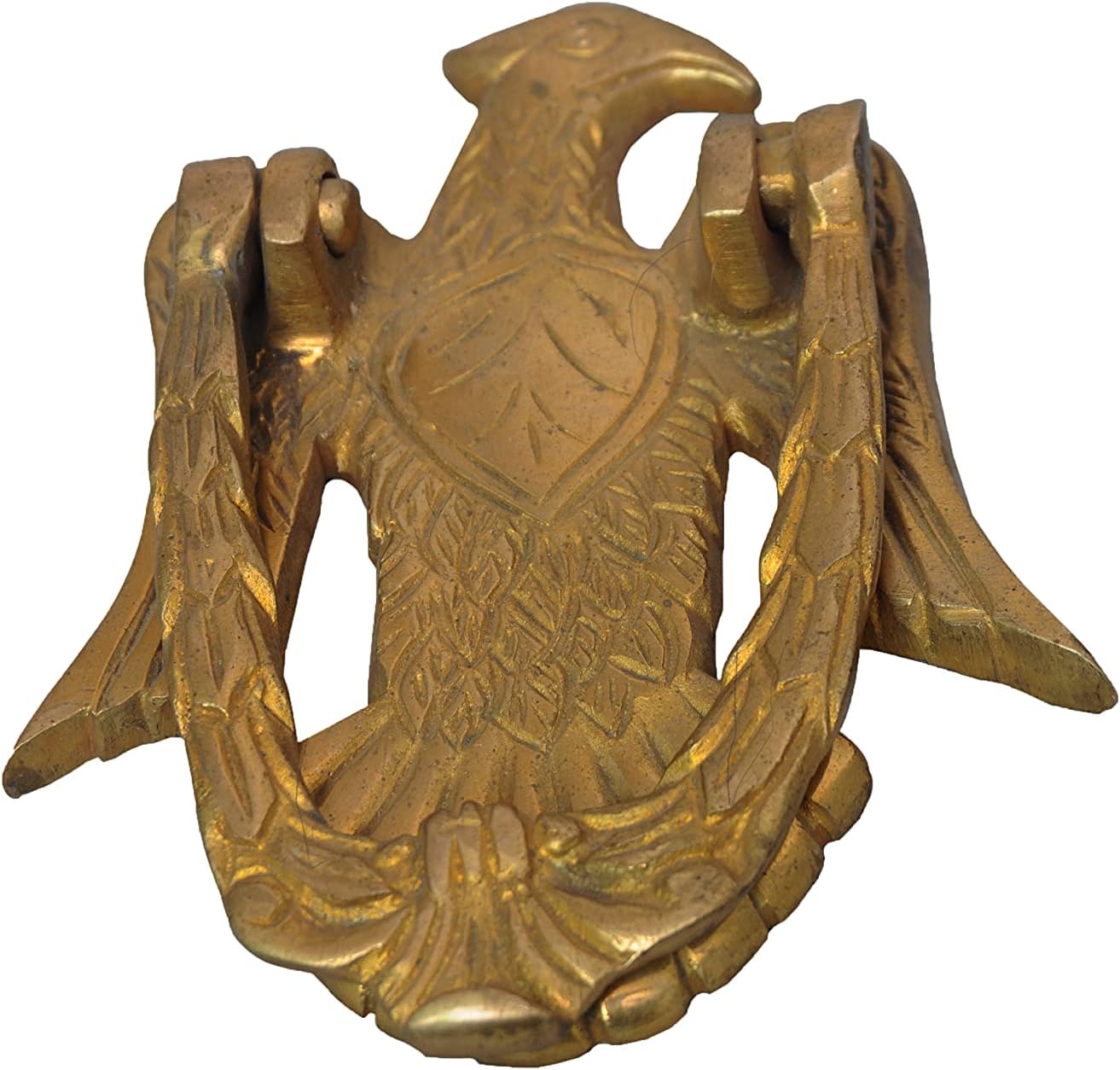 PARIJAT HANDICRAFT Door Knocker Brass Door Knocker: Antique Eagle Hawk Gate Handle