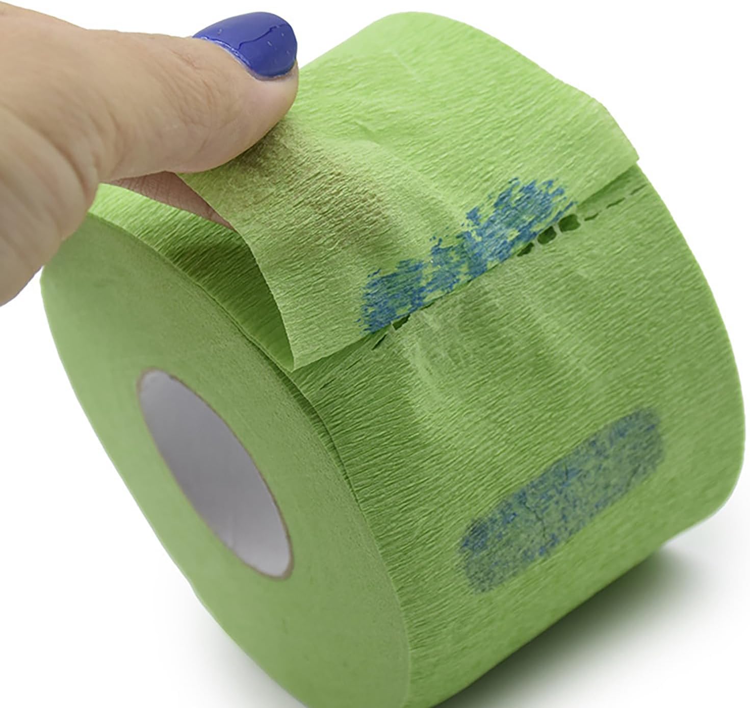 1 Roll Barber Neck Bands Tissue Neck Wraps Barber Paper Neck Strips for Hair Cutting Barber Accessories Green Haircut Styling Tool image 4