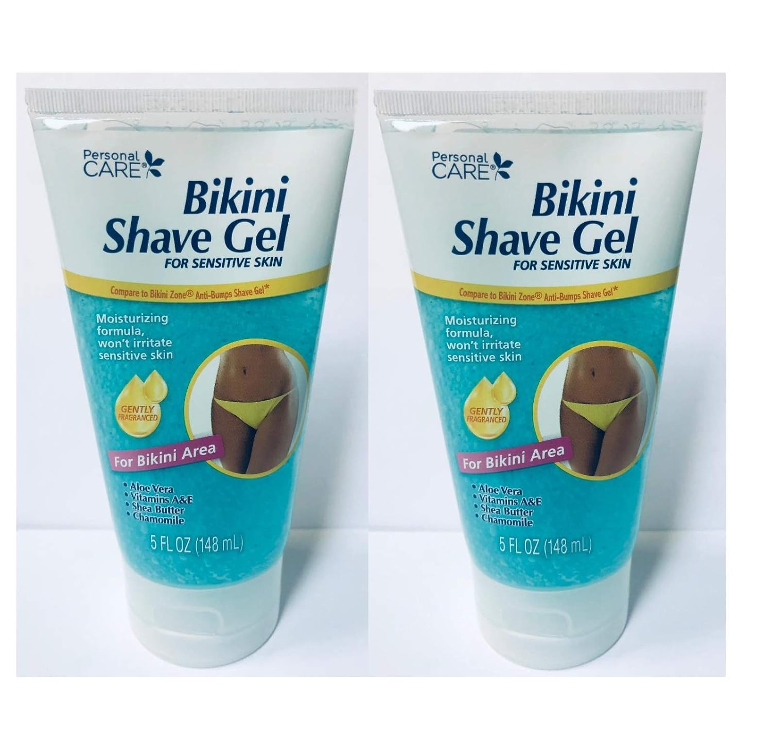Personal Care Bikini Shave Gel for Bikini Area Sensitive Skin 5 oz Set