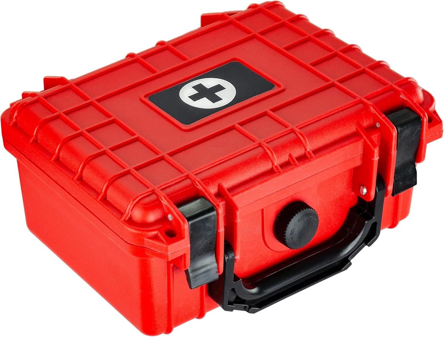 Eylar Compact 8.12 Inch Hard Protective Medical Case EMT First Responder and First Aid Service Storage Box, Waterproof, Dustproof, Shockproof with Foam (Red)