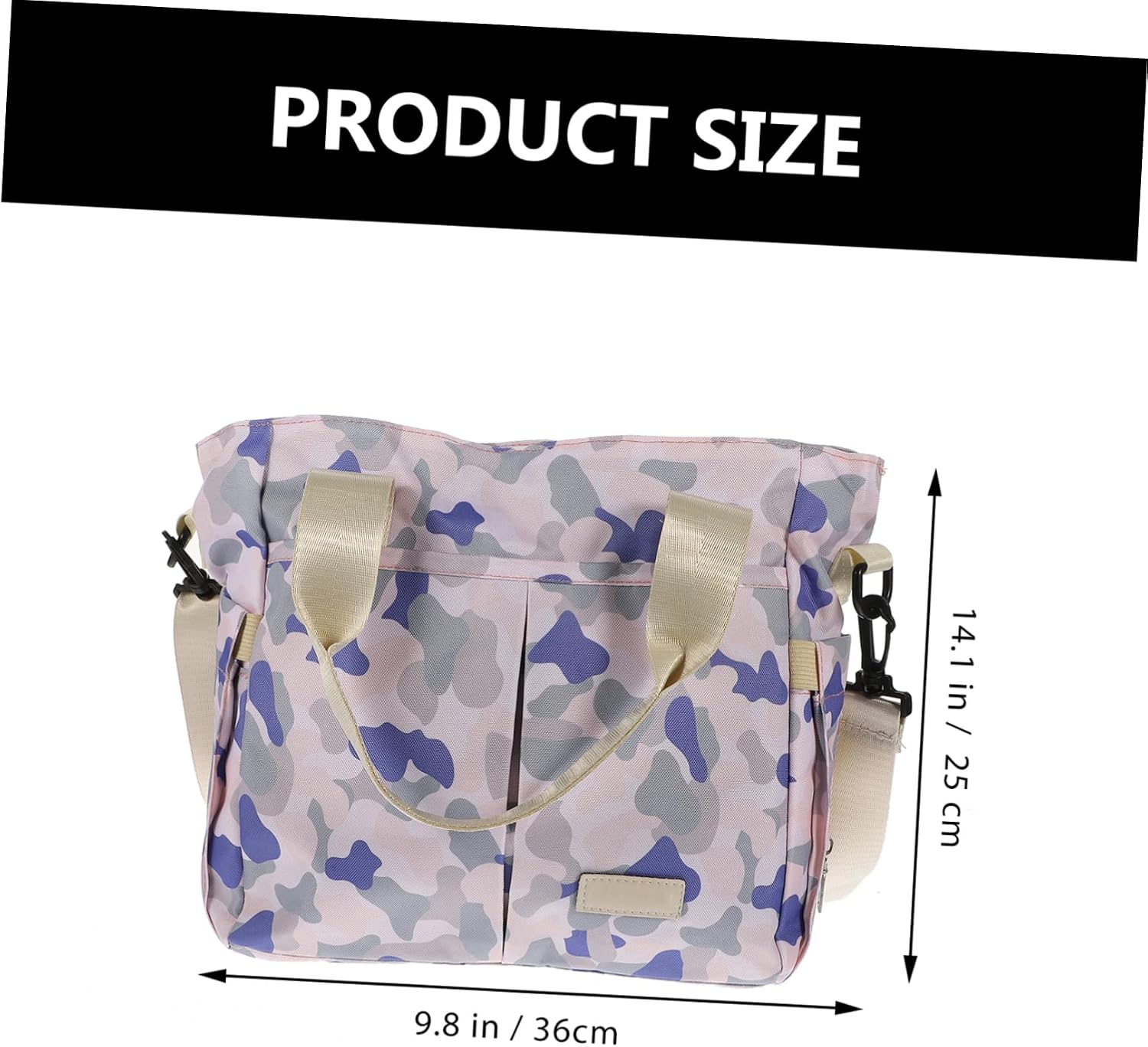 Large Diaper Bag Tote for Moms Fashionable Shoulder Handbag Multiple Pockets Waterproof Baby Care Travel Bag for Daycare and Parenting