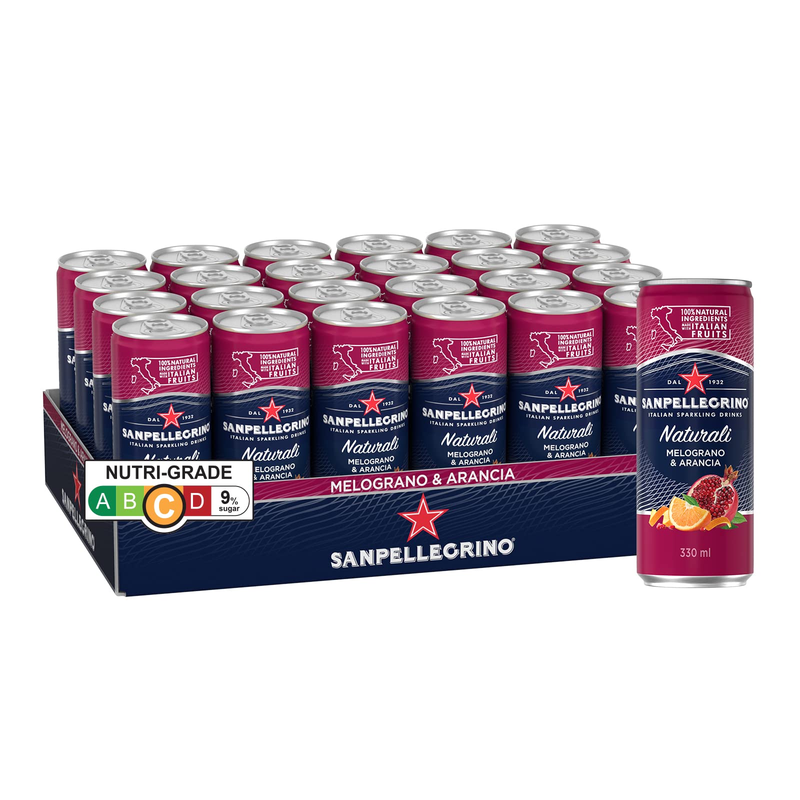 Sanpellegrino ISD Melograno e Arancia 6 x 4-Packs, 24 x 330ml : Amazon ...