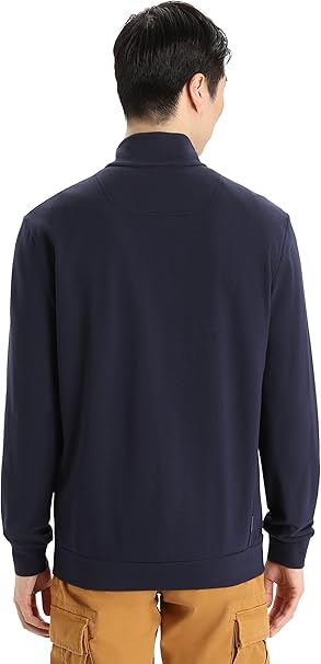 Icebreaker Merino 200 Oasis Crewe Shirt met Lange Mouwen Heren - Zwart