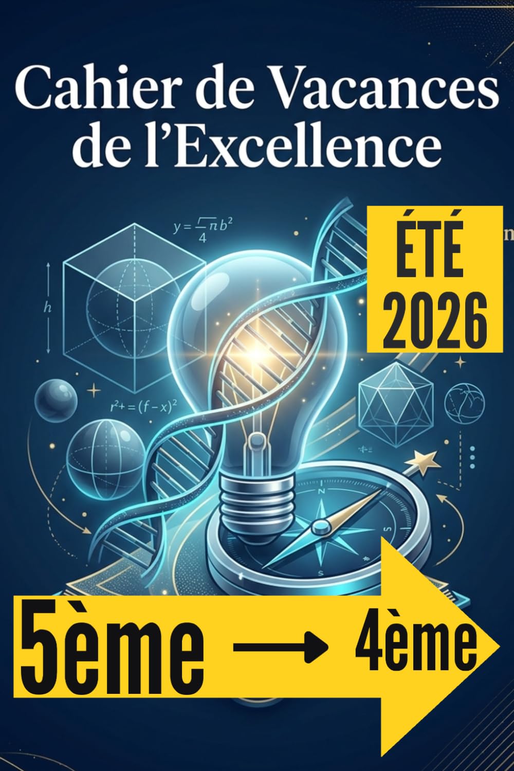 CAHIER DE VACANCES DE 5ème L’EXCELLENCE: Révision 5ème vers la 4ème 2026