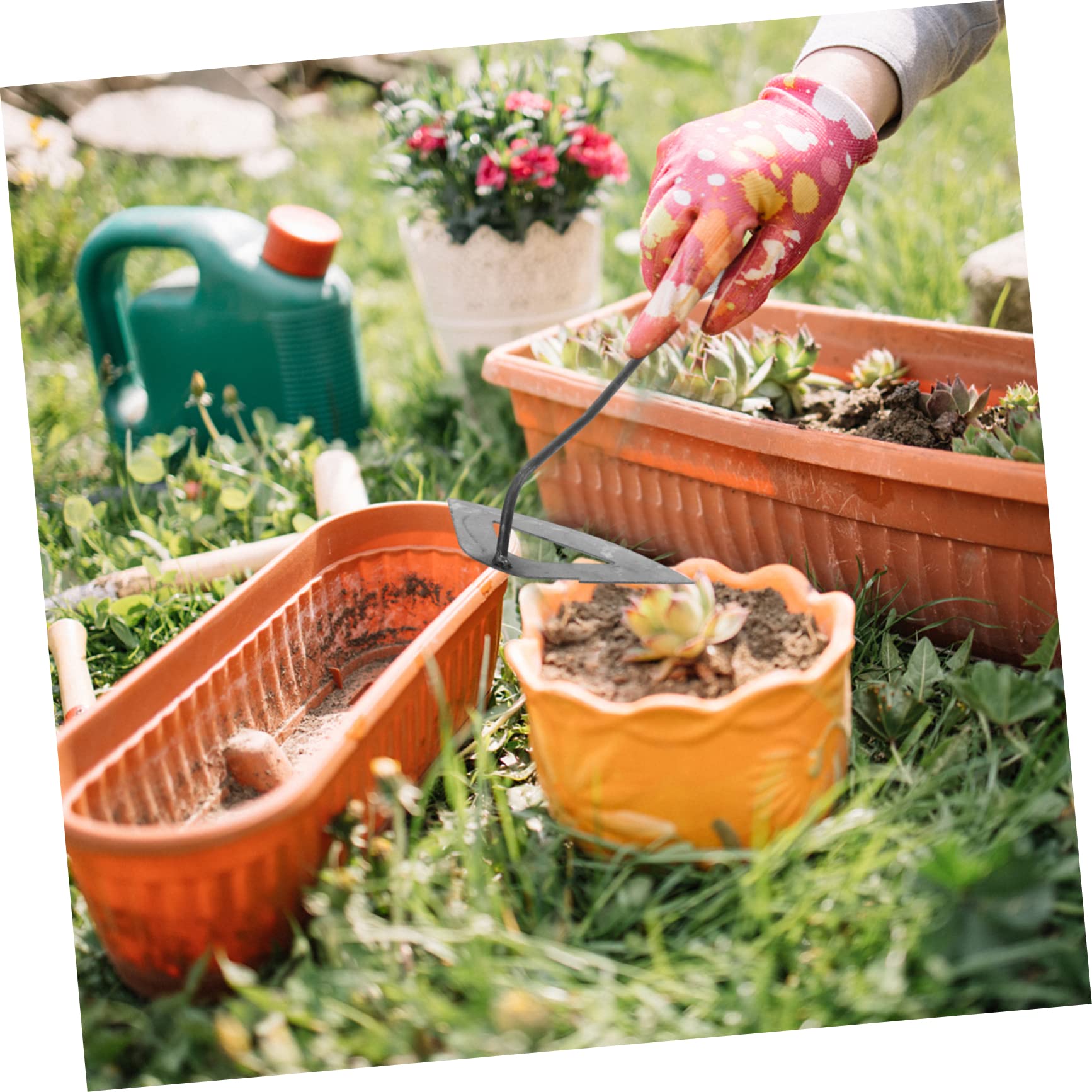 Toyvian 3 Piezas Herramientas De Deshierbe Jardinería Cultivación Pala Cultivar Cultivador Excavación Herramienta De Césped Herramienta De Arado Duradera Azada De Cultivo Plata Planchar