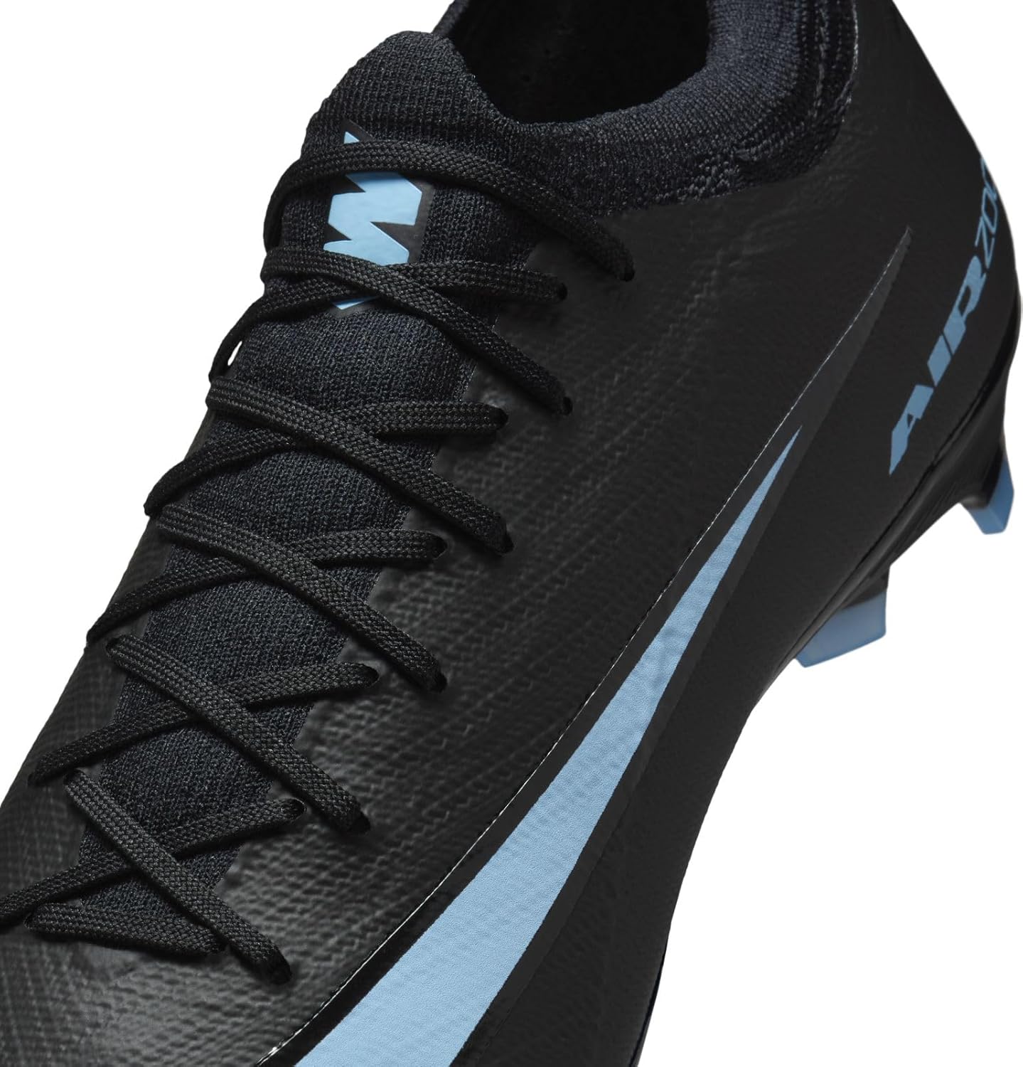 Nike Mercurial Vapor 16 Pro Firm-Ground Low-Top Soccer Cleats (Black/Ice Blue) Size 11
