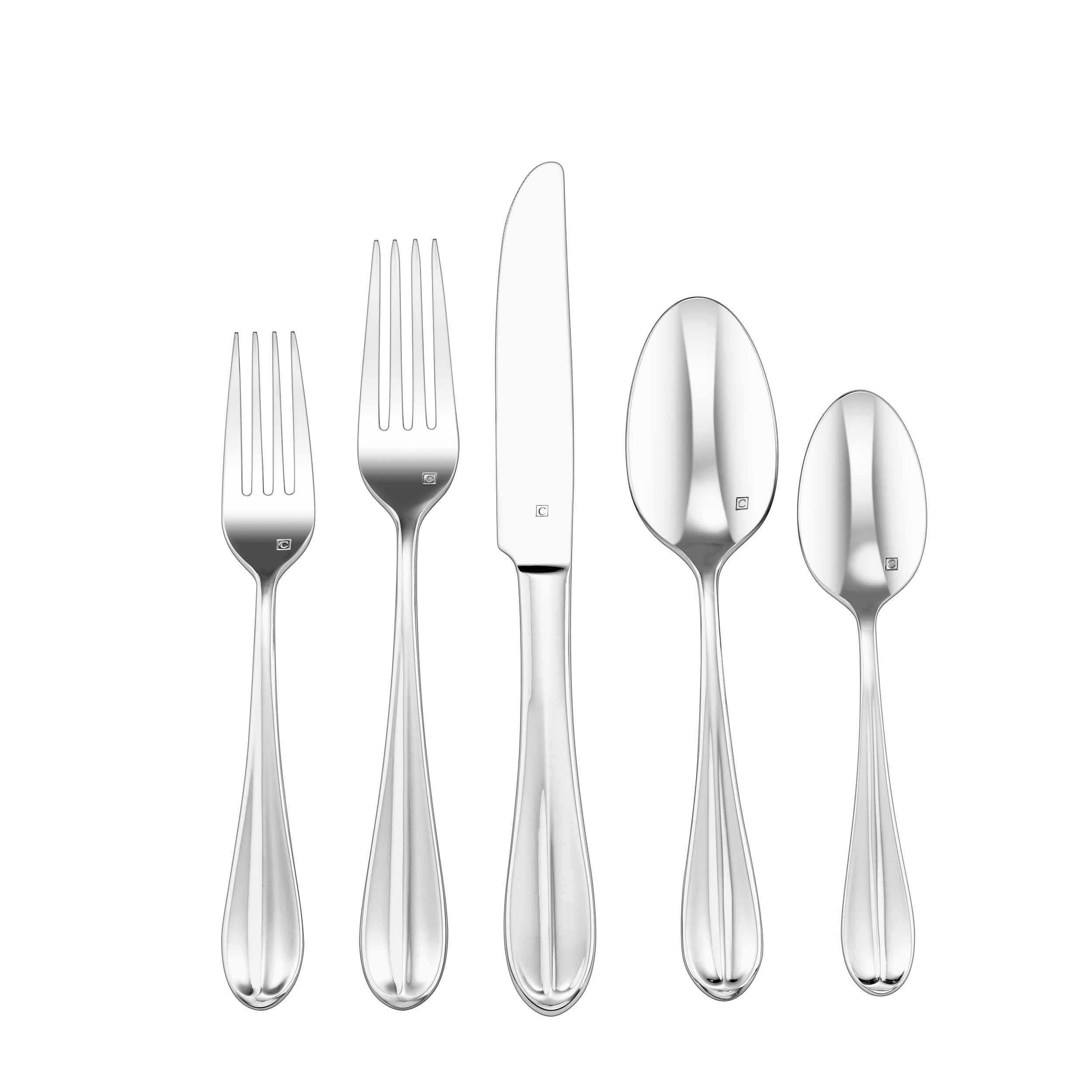 Cuisinart Flatware Elite Maree Collection, Silver, CFE-MA20 — Amazon image 6