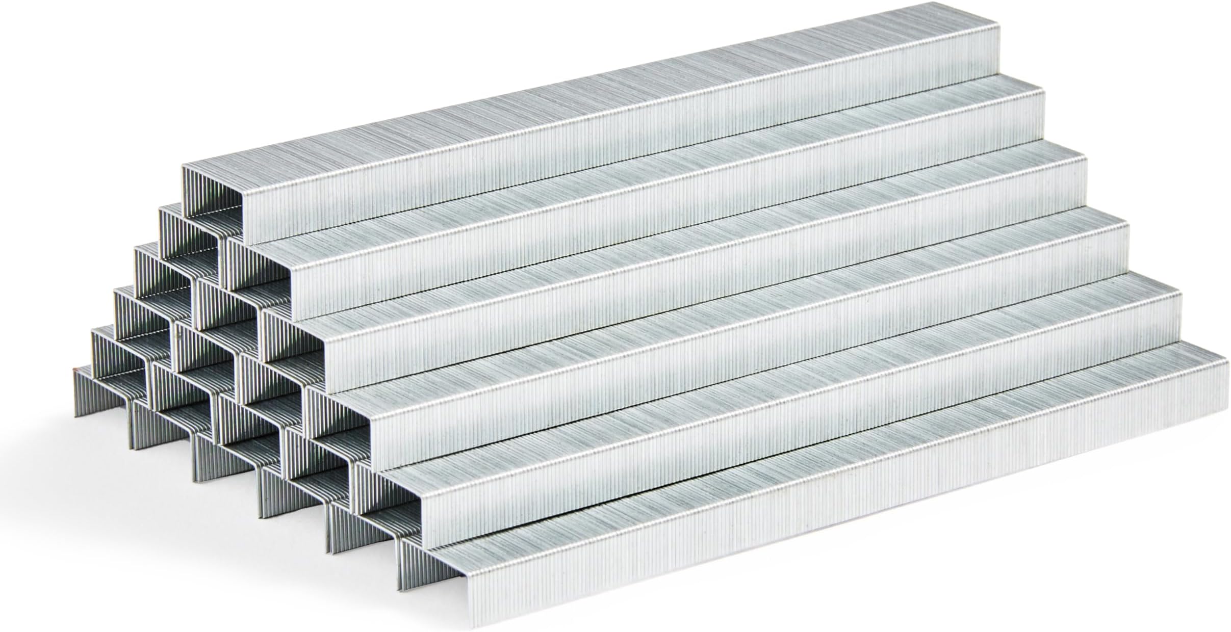 AmazonBasics Standard Stapler - Length 1/4 inch, 50,000 Count, 5,000 pieces in 10 packs, Silver