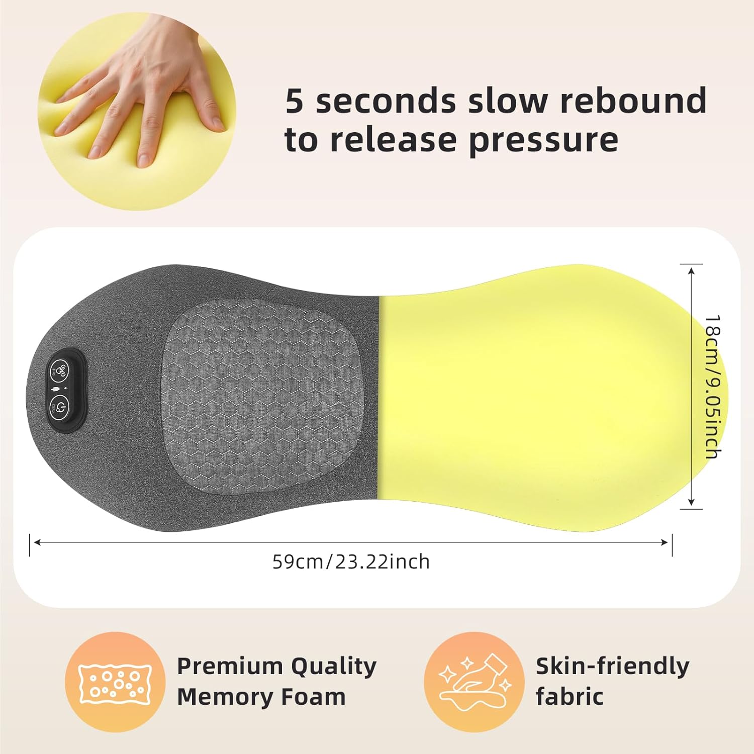 3 in 1 Lower Back Massager - FSA Eligible HSA Eligible,Triple Fusion Back Massager with Heat,Vibration,Airbag Traction Spine Massager for Lower Back Pain Relief,Deep Tissue Relaxation HSA Items