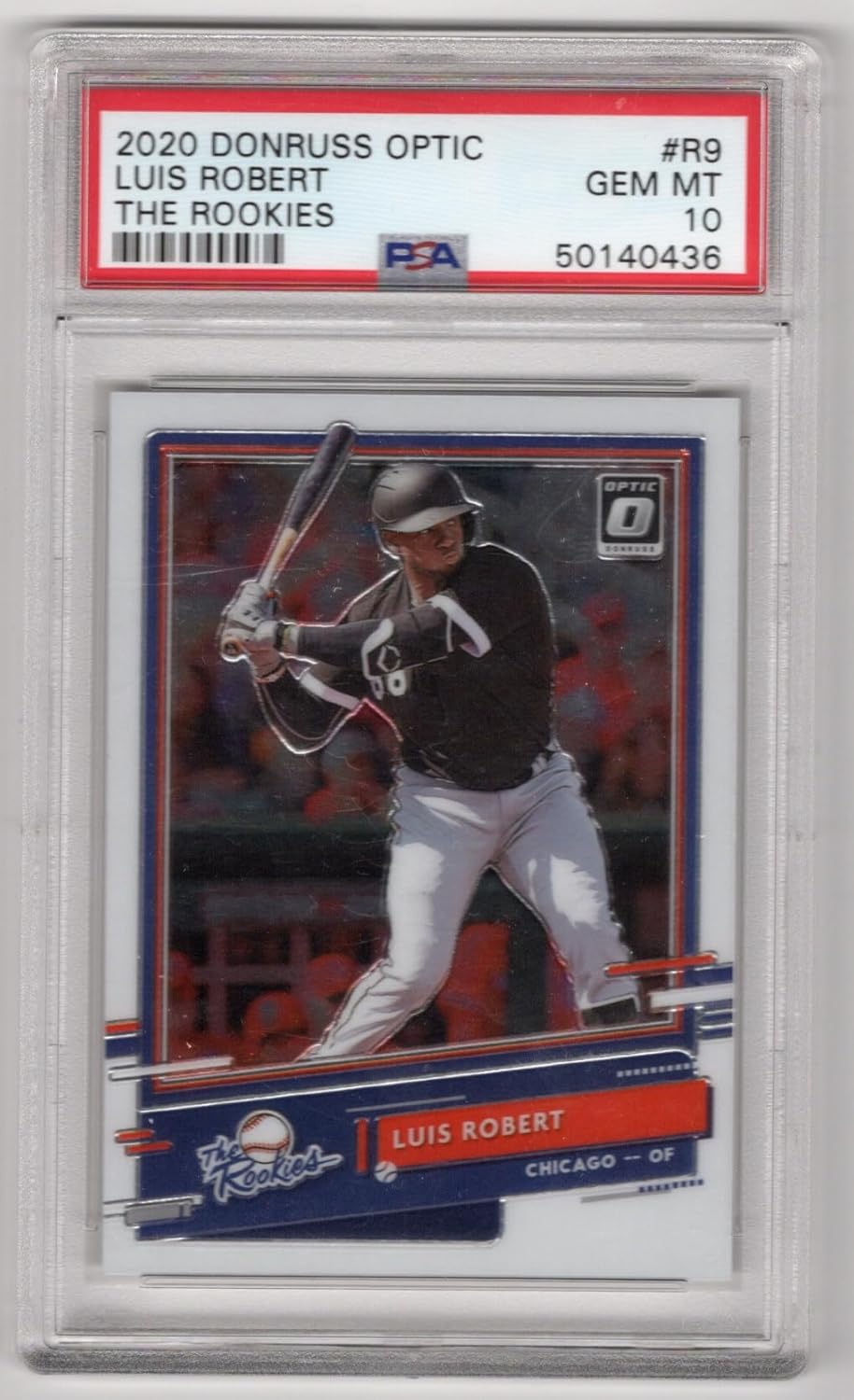 Luis Robert PSA 10 Gem Mint The Rookies Special Insert Short Print Collectible Baseball Card - 2020 Donruss Optic Baseball Card #R9 (White Sox)
