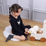 Apricot Lamb Toys Plush Yellow Lying Duck Stuffed Animal Soft for Kids 12"