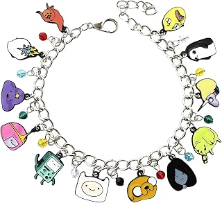 Anime Cartoon Metal Adventur Time Charm Bracelet Gifts for Girl Woman