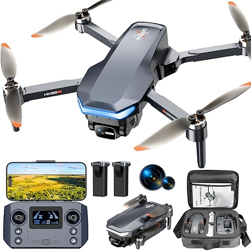 GPS Drone with 4K Camera for Adults, Foldable RC Quadcopter with 1312ft Range Video Transmission, 40 Mins Flight Time, Auto Return, Follow Me