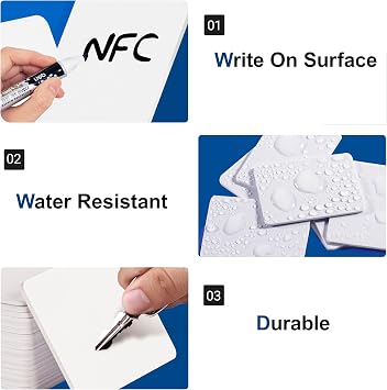 NFCカード NTAG215対応 ブランクPVCカード 25枚パック iPhone&Android用 NFC対応アプリケーション