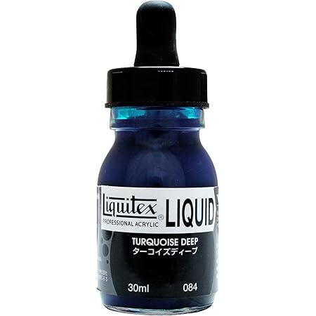 Amazon リキテックス アクリル絵具 リキテックス リキッド ターコイズディープ 084 30ml 絵具 通販