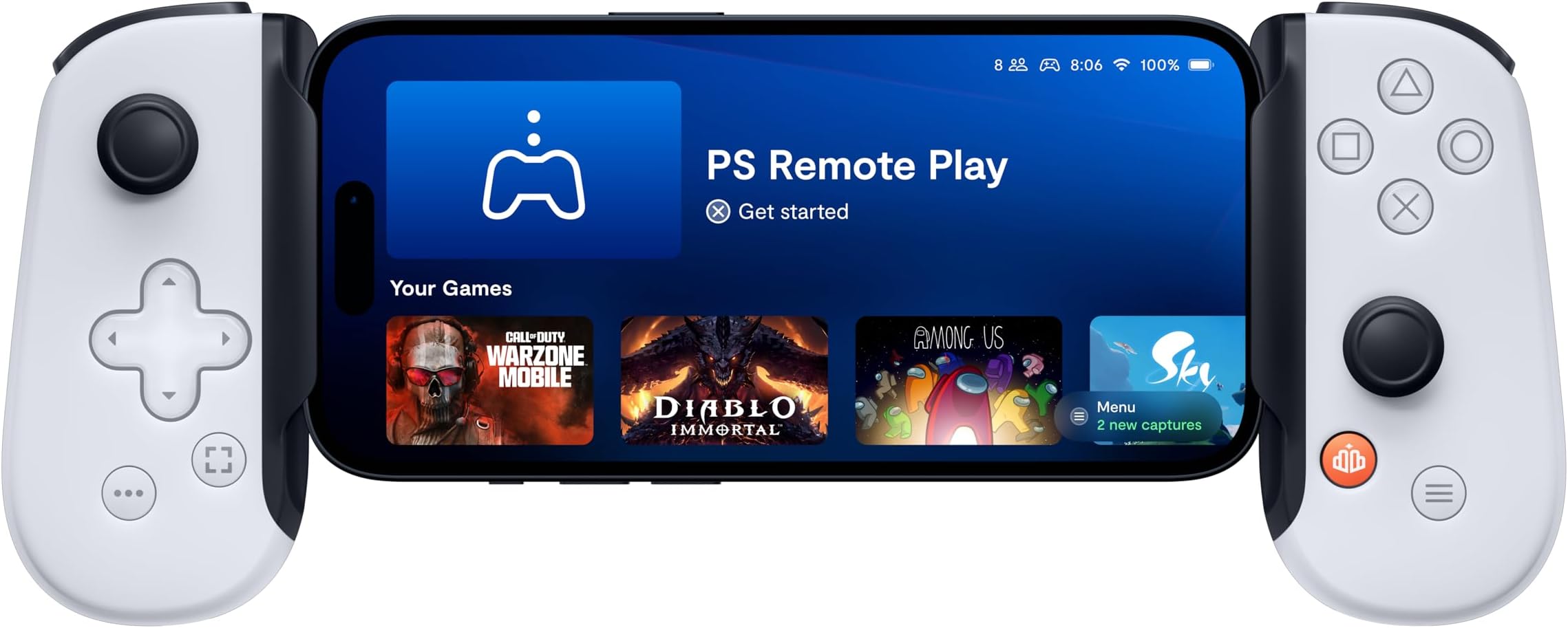 BACKBONE One Mobile Gaming Controller (PlayStation Edition), USB-C | For Android & iPhone 15/16/17, 2nd Gen, Play Xbox, Fortnite, Call of Duty, & More