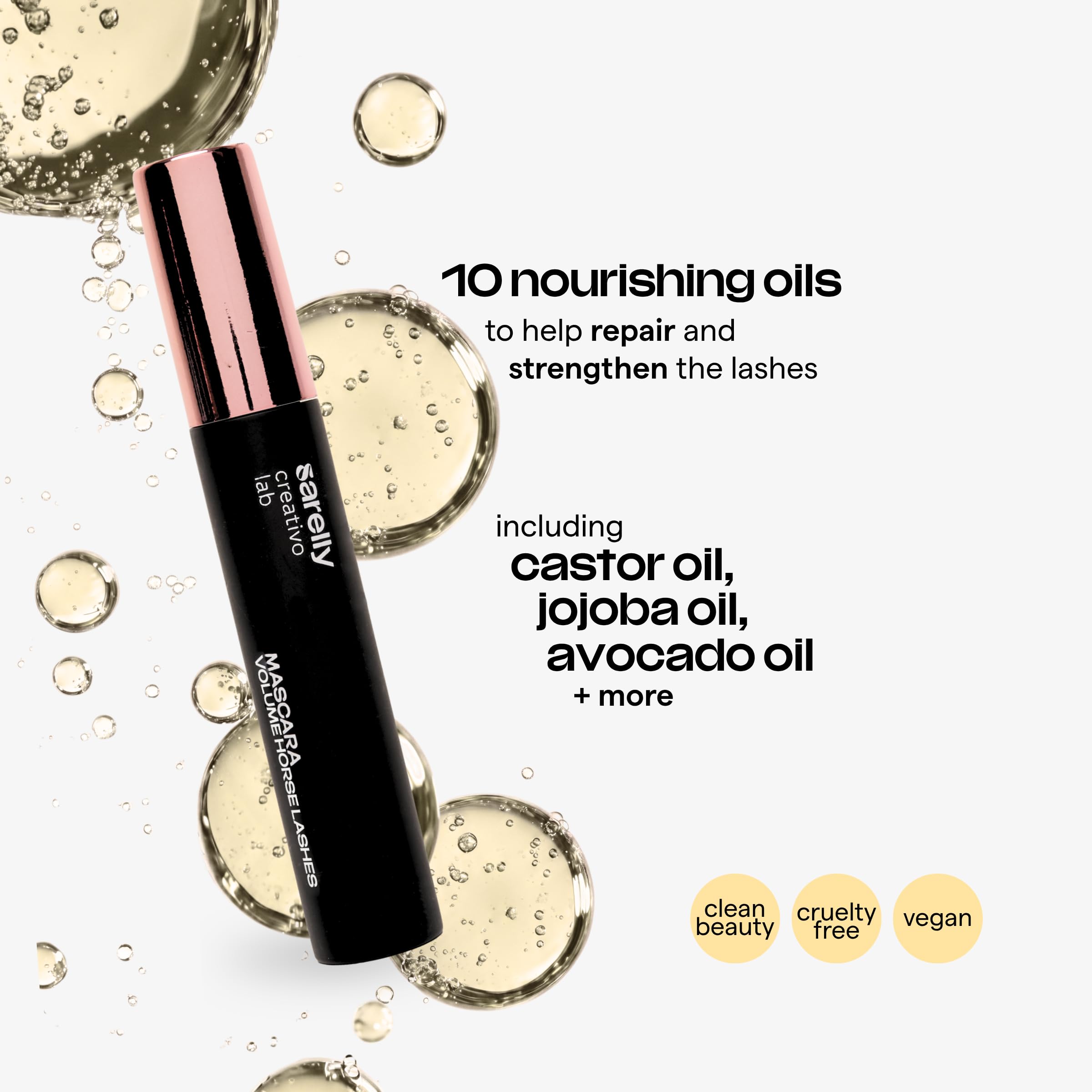 SARELLY Horse Lashes Waterproof Volumizing Mascara