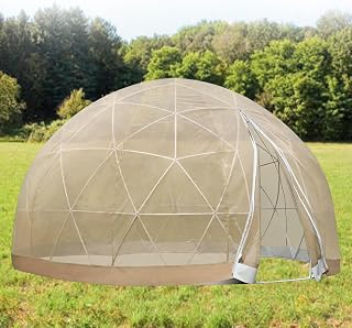 Garden Dome Igloo, 11.8 Ft Garden Dome Bubble Tent, with Transparent TPU Cover and Polyester Gauze, for Catering Venues, Event Exhibitions
